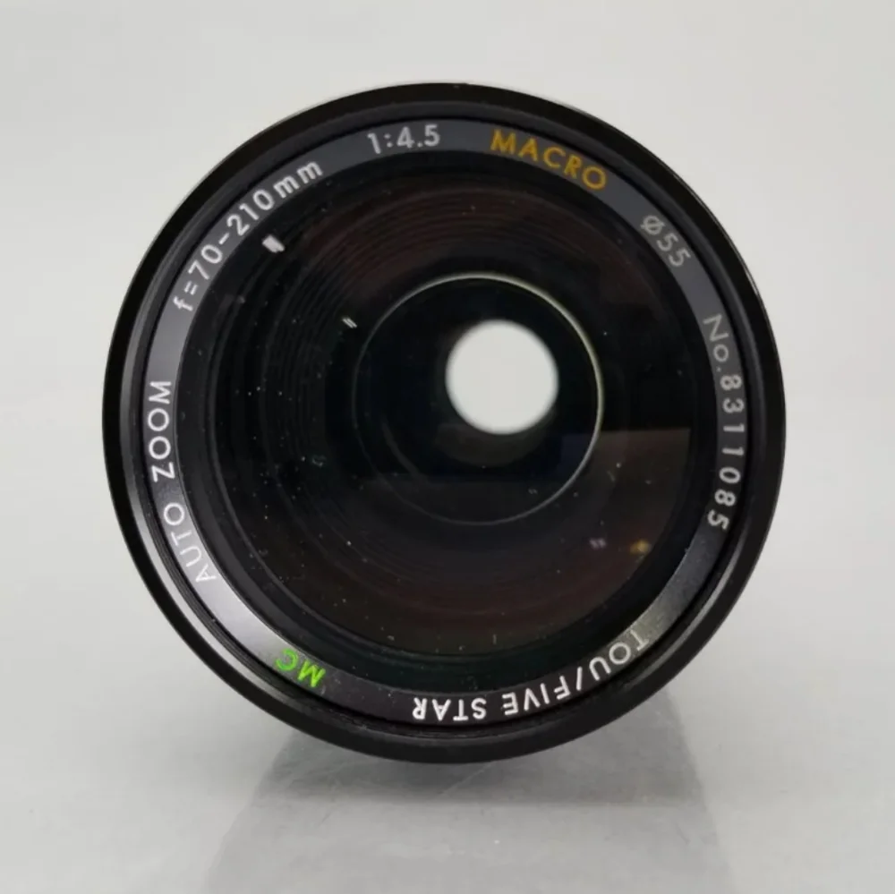 Toyo Optics Tou/Five Star MC Auto Macro Zoom 70-210mm f4.5 Black canon fd Lens